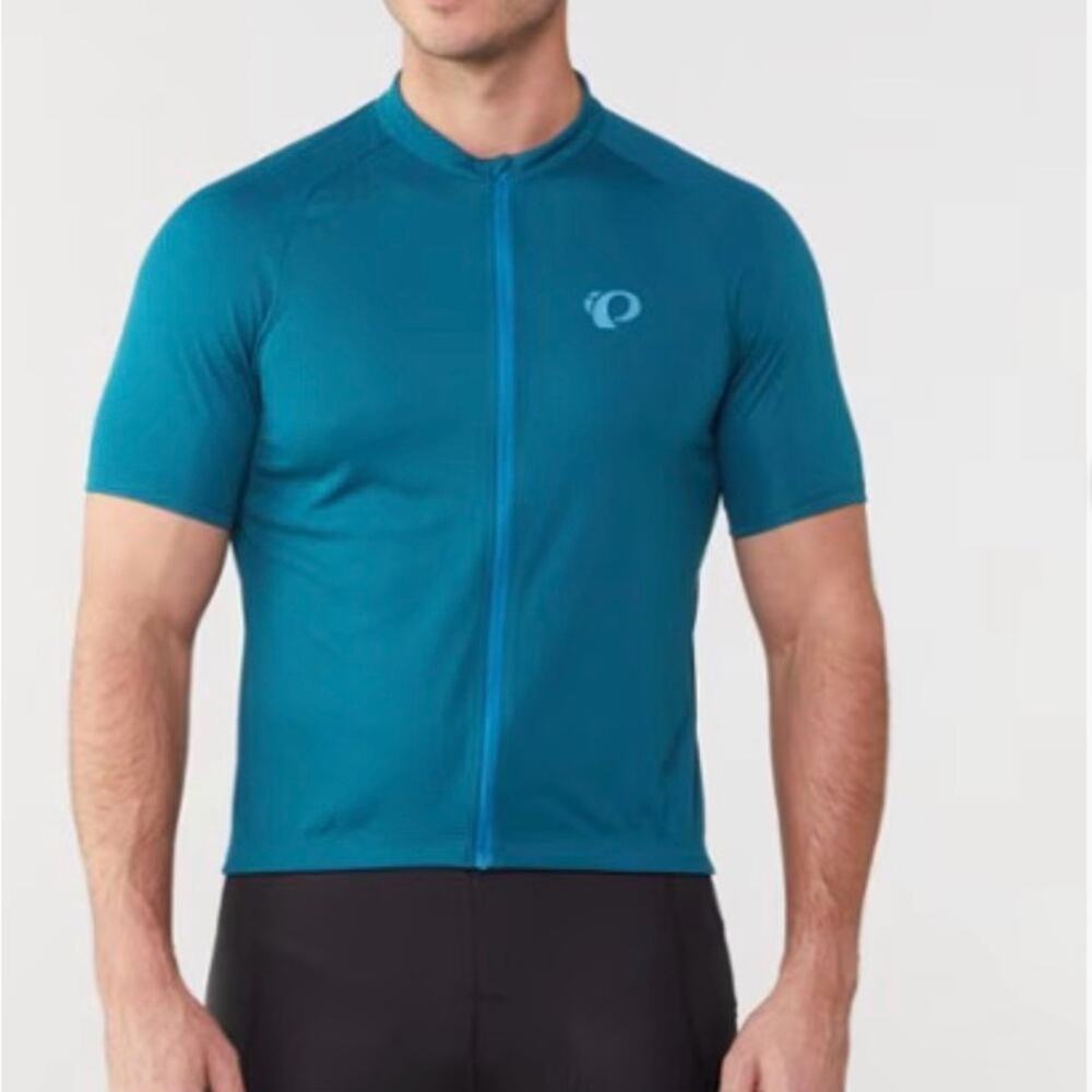 Pearl Izumi Teal Short Sleeve Cycling Jersey